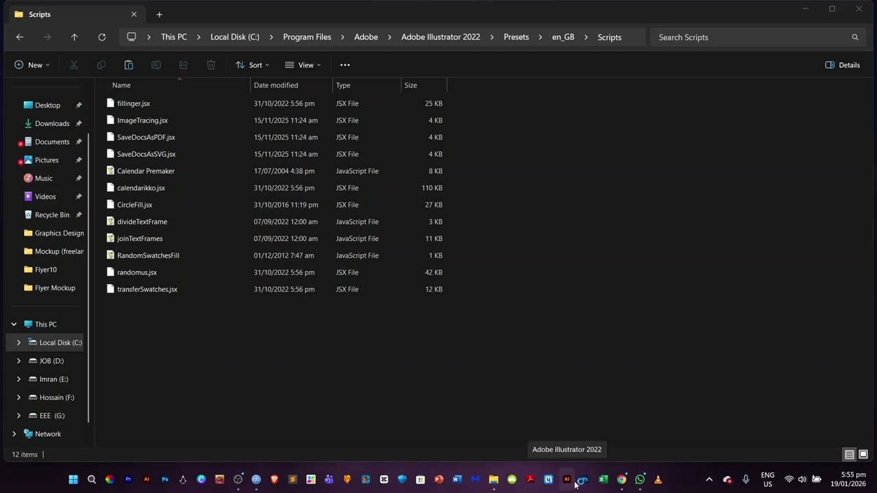 How to add scripts in Adobe illustrator । কিভাবে এডবি ইলাস্ট্রেটরে স্কিপ্টস এড করতে হয়।