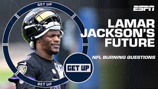 Lamar Jackson's future with the Ravens, potential Aaron Donald return & Vikings' QB1 battle | Get Up