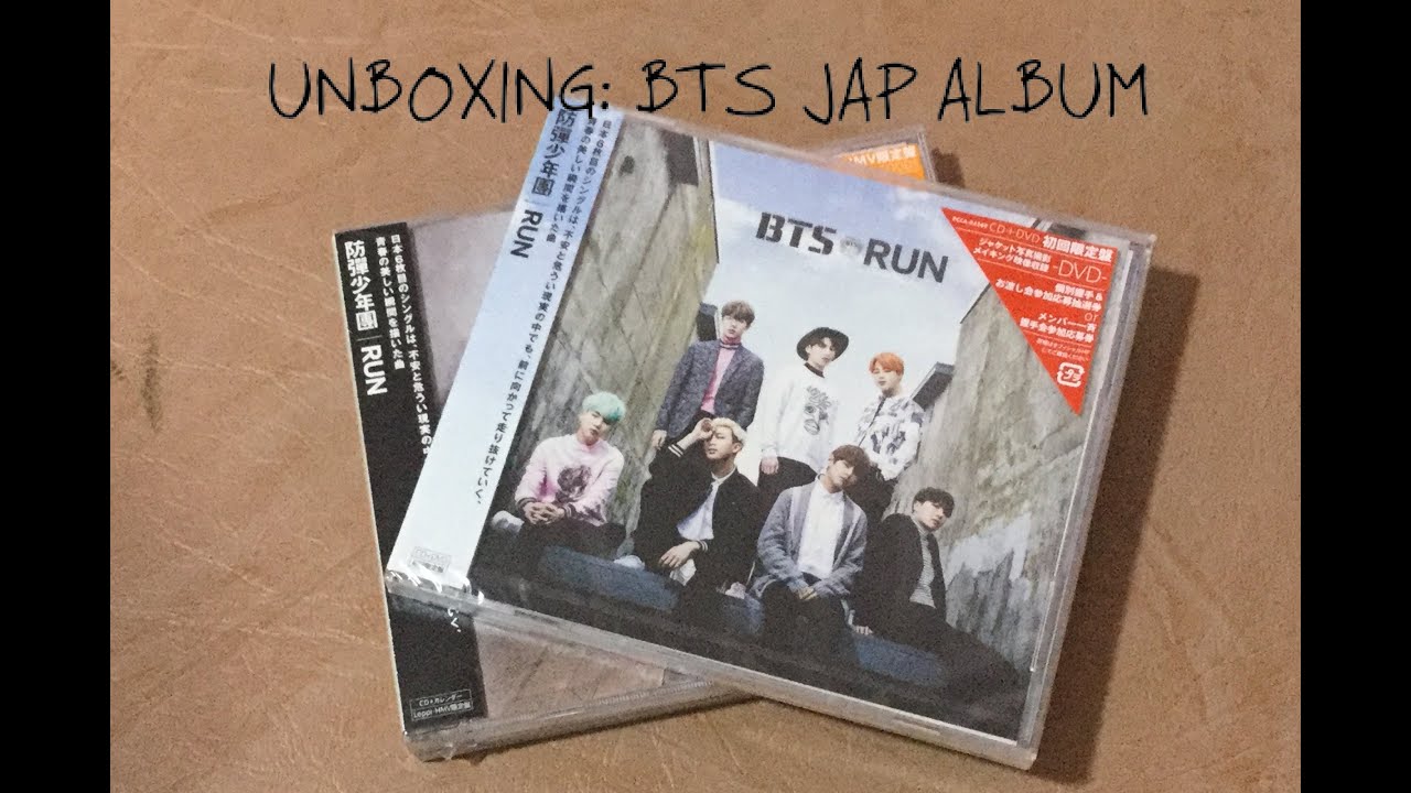 UNBOXING | BTS RUN - Japanese Album - YouTube