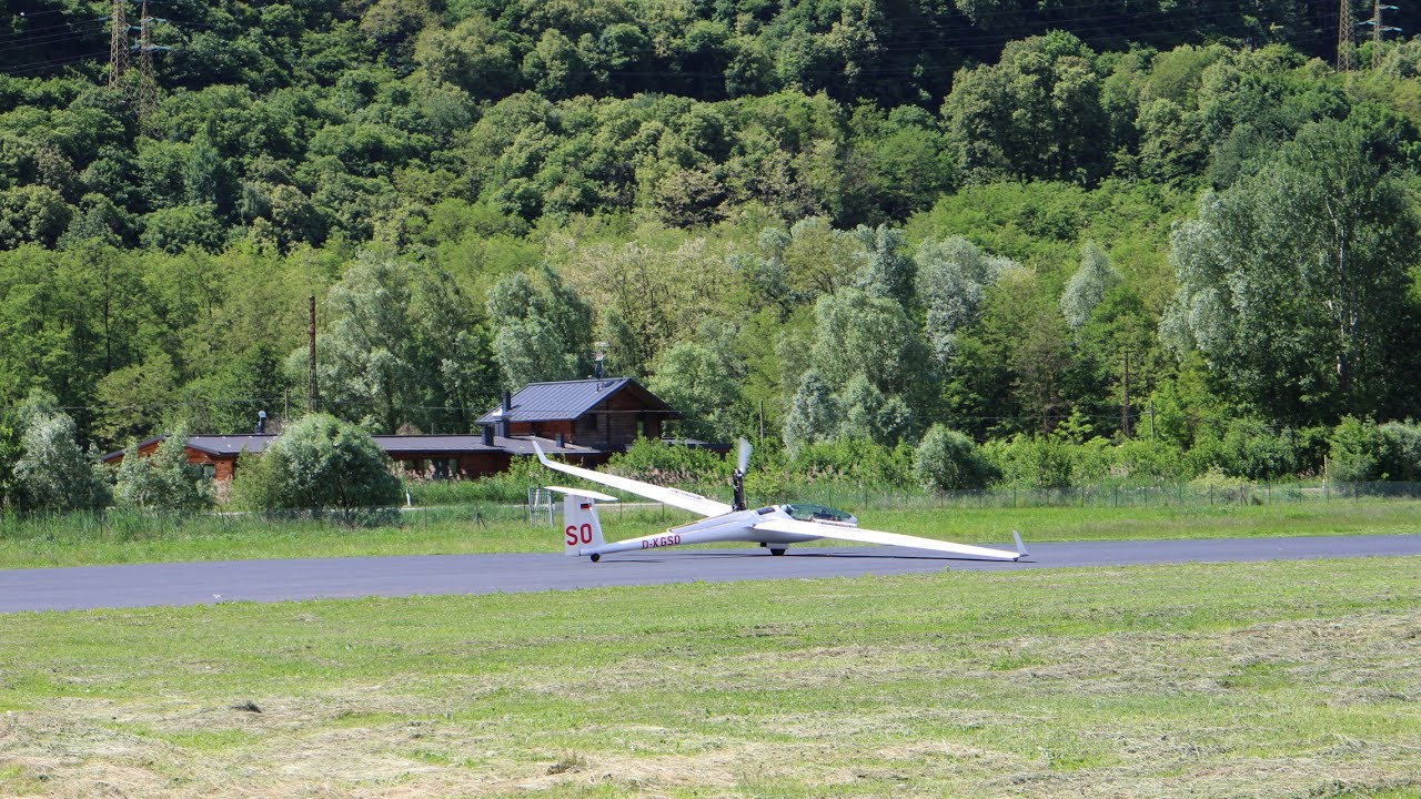Alexander Schleicher AS33 Me Glider - Taking Off At Sondrio Airport (LILO) 16th May 2025