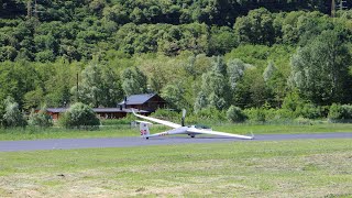 Alexander Schleicher AS33 Me Glider - Taking Off At Sondrio Airport (LILO) 16th May 2025