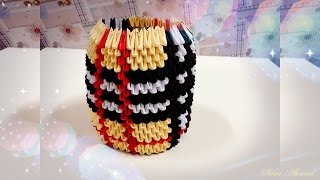 How To Make 3D Origami Pen Holder 21