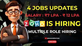 ZOHO Is Hiring Java Full Stack, Incident Response, Visual Designer, Digital Marketing | Zoho Jobs