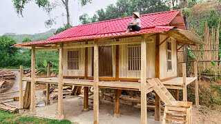 Amazing Job 30 Day Install Bedroom Wall & Awning Wooden Planks - Building A Wooden House
