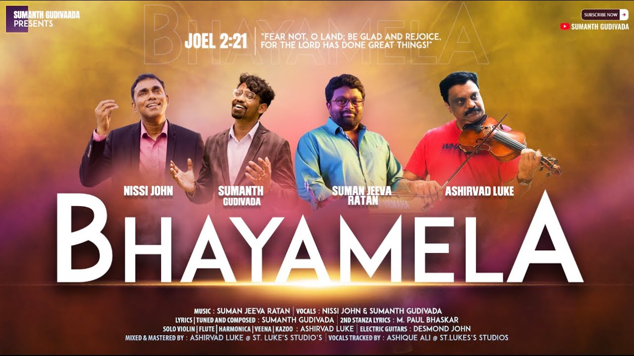 Bhayamela FtNissy JohnSuman JeevaAshirvad LukeSumanth GudivadaNew Telugu Christian Song 2022 4K