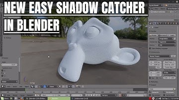 Blender 3D - Easy shadow catcher In Blender