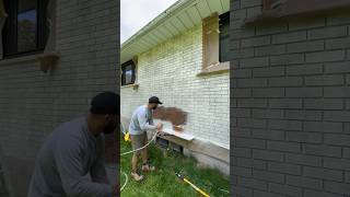 Brick staining #graco #farmhouse #painting #satisfying