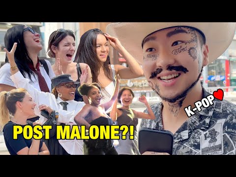 Post Malone searching for K-Pop fans in Seoul?! | K-Pop Street Interview