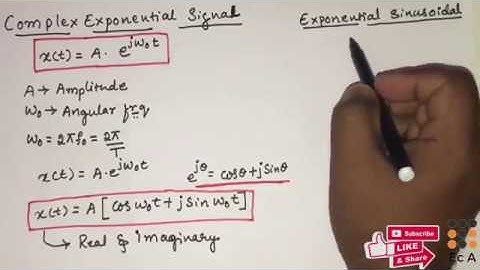 #89 COMPLEX EXPONENTIAL signal | Elementary signal || EC Academy