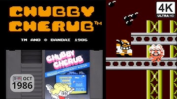 Chubby Cherub (Bandai, Oct 1986) - NES Gameplay 4K