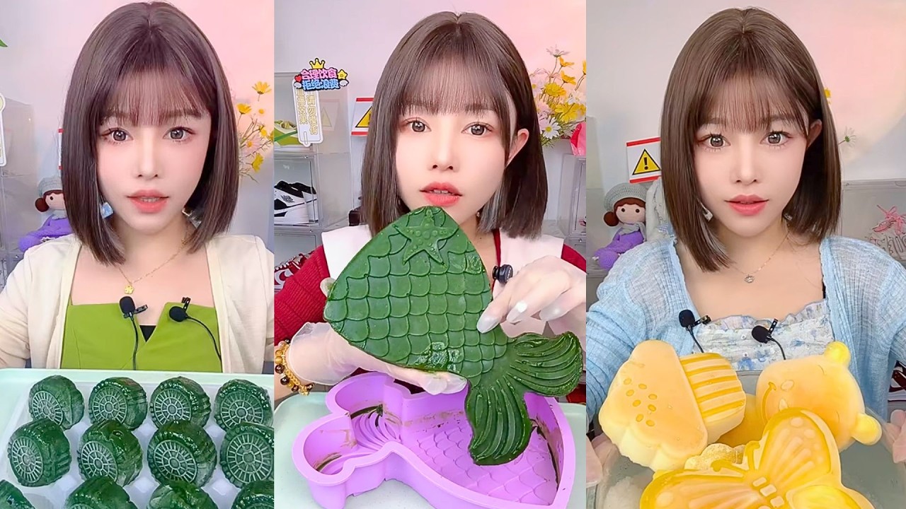 Chinese Sweet Dessert Eating Show | Jelly Mochi & Handmade Candy ASMR #4