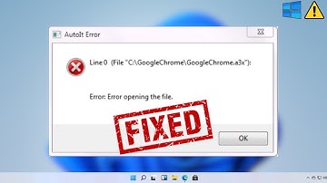 How to Fix AutoIT Error Windows 11/10 | AutoIT Error Windows 10 Fix (2023)