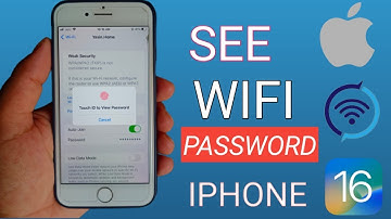 How to view Saved Wifi password on iPhone. New iOS 16 Wifi on IPhone and iPad