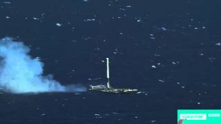 CRS-8 first stage landing on droneship-2016
