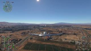 Microsoft flight simulator landing