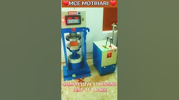 CTM(Compressive Testing Machine♦️Compressive Strength Of Bricks♦️#shorts #viral #trending #brick