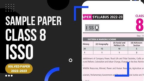 Class 8 ISSO sample paper 2022-2023 solved paper/ISSO class 8 sample paper 2022/class 8 Olympiad
