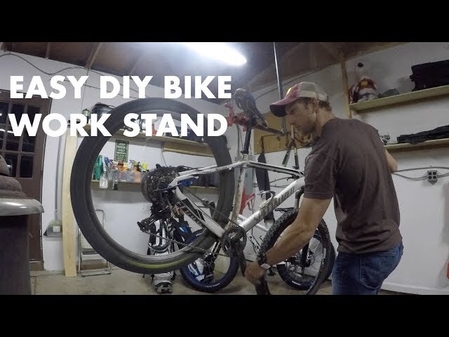 How To Build Your Own Bike Work Stand in Just 30 Minutes - YouTube