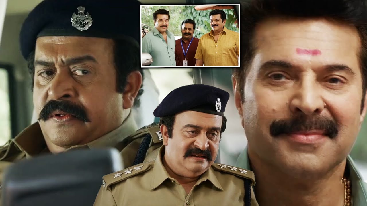 Mammootty Meeting Saikumar || CBI 5 Movie || Asha Sharath || Mukesh || Telugu Super Hit Movies