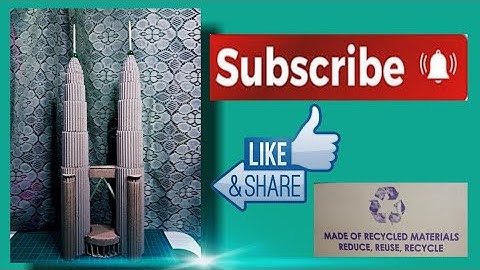 DIY-Petronas Twin Towers made out of recycled cardboards/Best out of Wastes #reducereuserecycle