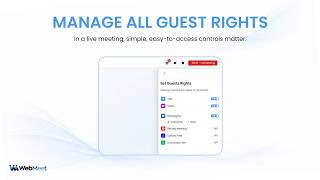 WebMeet® Guest Rights Tutorial | Set Talk, Video & Messaging for All Attendees