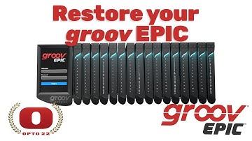 Restore your groov EPIC from a backup