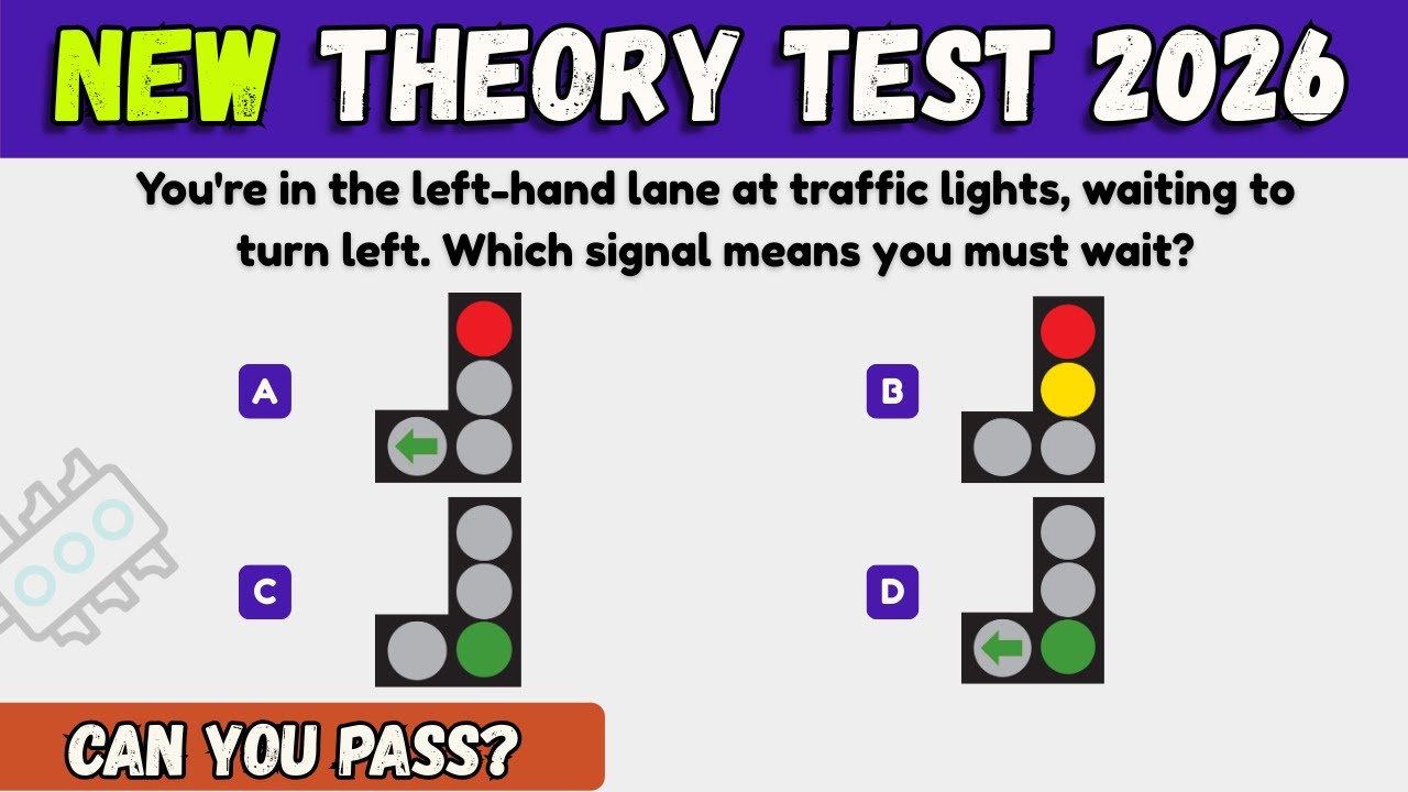 UK Driving Theory Test 2026 - 50 Real DVSA Questions