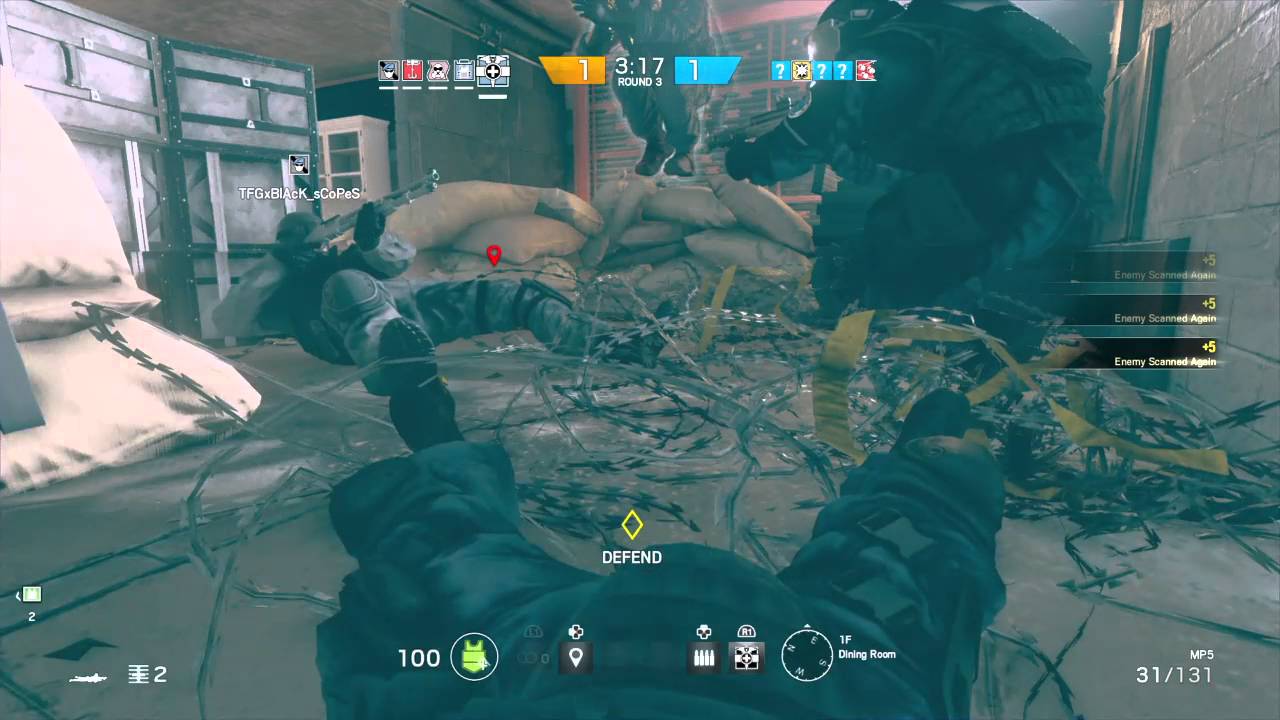 Tom Clancy's Rainbow Six® Siege funny moment - YouTube