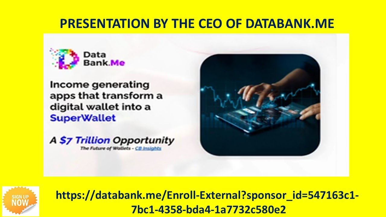 DATABANK.ME - PRESENTATION BY THE CEO - OU HAE TO  LISTEN TO !💚✅✳💲✔