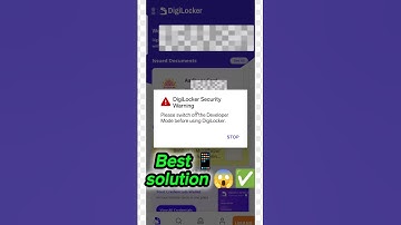 📲 DigiLocker Not Opening | Developer Mode Off Solution 2025 #shorts #youtubeshorts #mobile