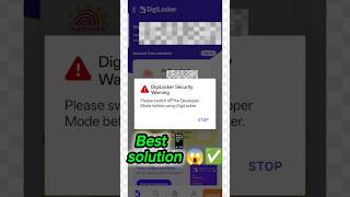 📲 DigiLocker Not Opening | Developer Mode Off Solution 2025 #shorts #youtubeshorts #mobile