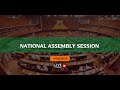 Live  national assembly session  intekhab