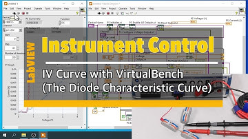 LabVIEW  for Instrument control #EP6 IV Curve with VirtualBench (Diode characteristic curve)