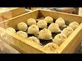 Japanese Street Food - Pork Bun Nikuman Osaka Japan