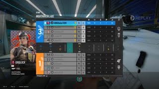 Tom Clancy's Rainbow Six® Siege Gridlock Ace Clutch 1v5 SoloQ Ranked