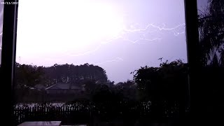 First Coast Storm Tracking - Evening Thunderstorms Drop Hail and Wicked Lightning (4/11/2025)