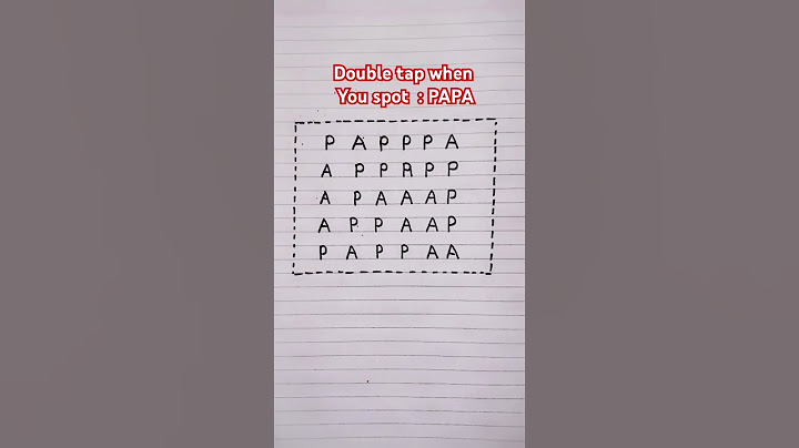 5 seconds for you to spot PAPA #fun #writing #love #art #shorts
