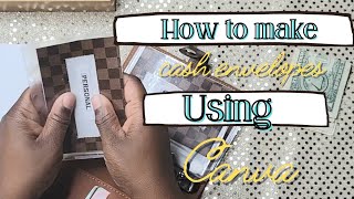 HOW TO CREATE CASH ENVELOPES USING CANVA 2022