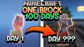 100 DAYS | Minecraft One Block with friends... (part 1)