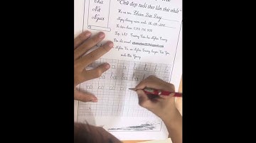 Bài dự thi chữ đẹp tuổi thơ lần thứ nhất - Bé Thân Đức Duy ( Lớp 1A7- Trường Tiểu học Nghĩa Trung)