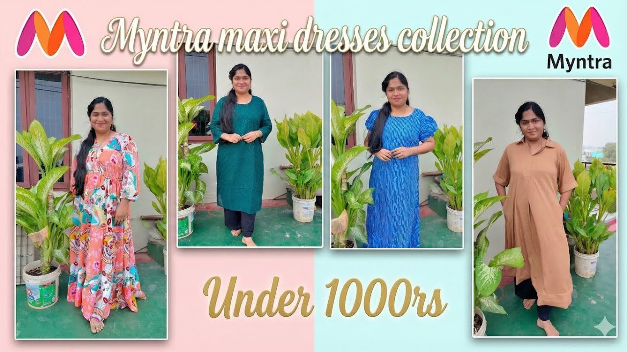Myntra Maxi Dresses Collection Under 1000rs | Myntra Haul under Budget @BeautywithNeeru 