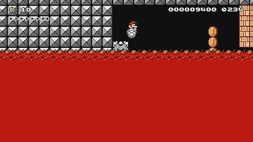 Mario Maker 2 Level - LAVA TIDE RIDE