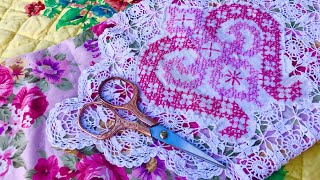 #ThriftyThursday & scrap fabric vessel | easy slow stitch project #slowstitching #scrapfabric