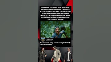 In Apocalypto (2006): a real jaguar was used for the chase scene not CGI