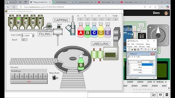 How to make a simulation of bottle filling with LabVIEW & Wokwi - 4 (using Modbus RTU protocol)