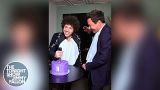 benny blanco and Jimmy Fallon Enjoy a BTS Cake | The Tonight Show Starring Jimmy Fallon