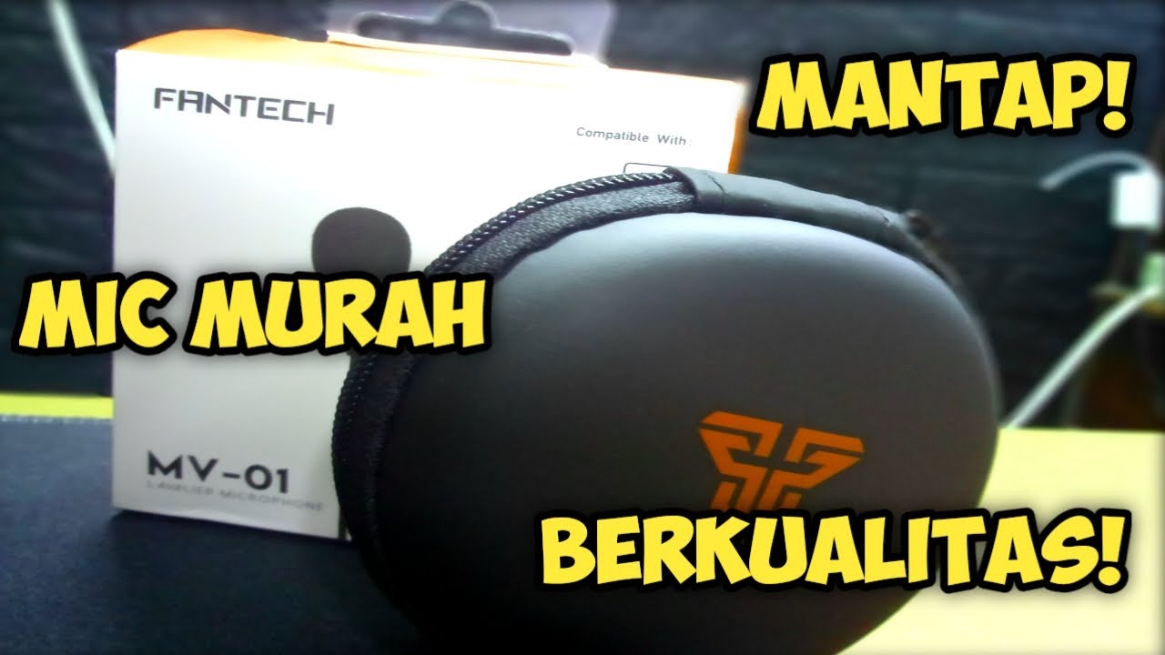 Unboxing Mic clip on termurah dan berkualitas dari Fantech MANTAP