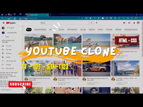 Demo Youtube Clone - HTML + CSS