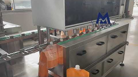 Automatic liquid detergent juice sauce paste doypack capping and spout pouch filling machine
