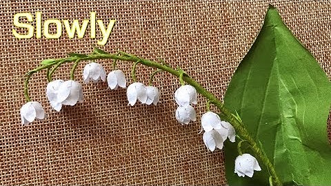 ABC TV | How To Make Lily Of The Valley Flower With Shape Punch (Slowly)- Craft Tutorial